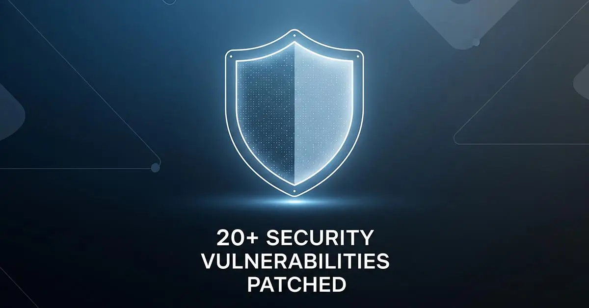 A graphic illustrating the important iPhone security patches included in the iOS 18.6 update.