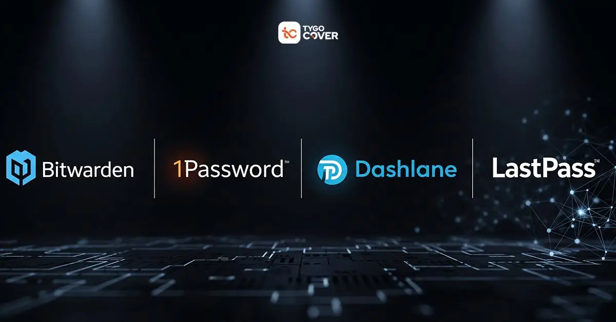 Logos of secure password alternatives to the Microsoft Edge password manager, for users affected by the Authenticator password deletion.