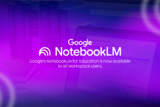 A student using NotebookLM for Education on their laptop, a new Google's AI study tool that is changing the state of technology in the classroom.