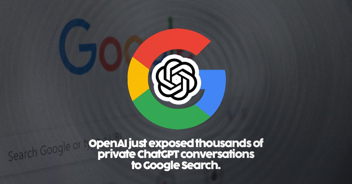 A bug exposed private ChatGPT conversations to Google. I'm diving into this OpenAI data leak and what it means for your AI privacy.