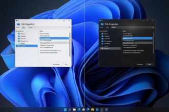 A side-by-side comparison showing the inconsistent old Windows 11 dark mode versus the new, fully dark interface, representing the Windows 11 dark mode fix.