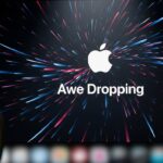The Apple "Awe Dropping" event logo with a clock ticking, symbolizing the last-minute Apple September event 2025 rumors and news.