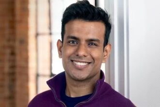 A professional portrait of venture capitalist Deedy Das Menlo Ventures.