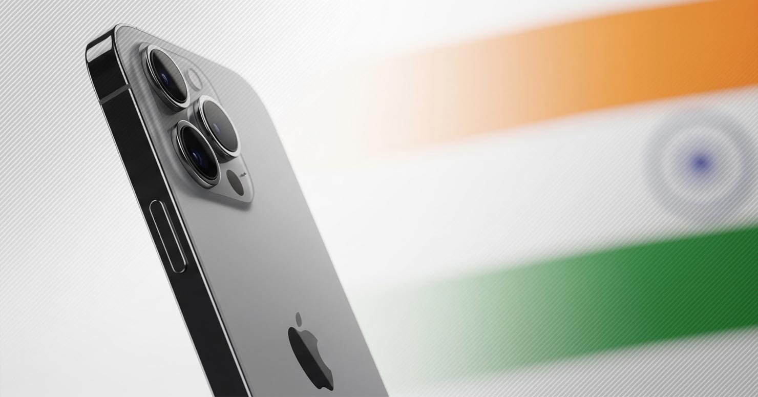 The new, ultra-thin iPhone 17 Air, with the Indian flag subtly in the background, showing the official iPhone 17 Air price in India.
