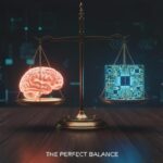 A balanced scale representing AI ethics.