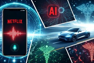 A collage of logos showing real-world applications of AI.