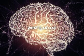 A graphic explaining what is an LLM (Large Language Model).