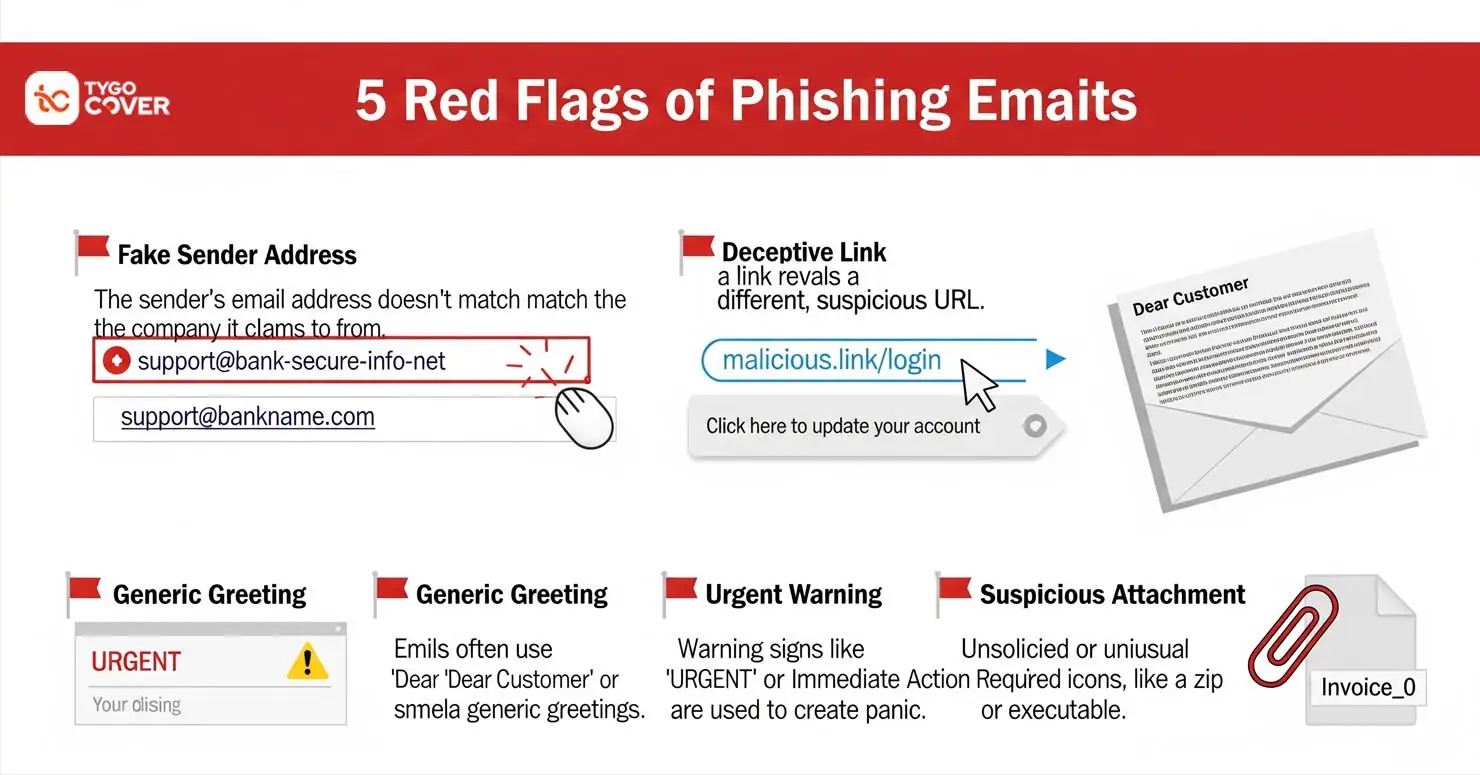A guide on how to recognize phishing red flags. what is phishing.