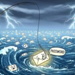 A visual metaphor explaining what is phishing.