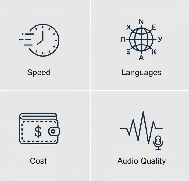 List of the main benefits of AI text-to-speech.